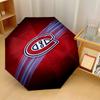 Stampa Montreal Canadiens Auto 8?Ombrello Pieghevole con Stecche Resistente al Vento Leggero Ombrello Automatico per Viaggi Quotidiani