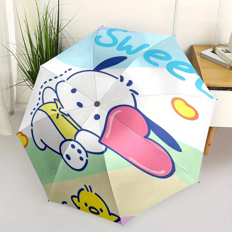 

Sweet Pochacco Automatic Folding Umbrella - 3 Folding Design, Vivid Cartoon Pattern, Suitable for Outdoor Activities, A Gift for Fans In All Seasons.Y