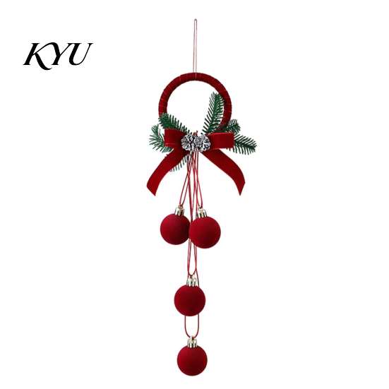 Christmas Tree Hanging Decor Nordic Velvet Bell Ornament, Flocked Bells for Matte Flocking Festive Decorations Door Window Decor, Holiday Home