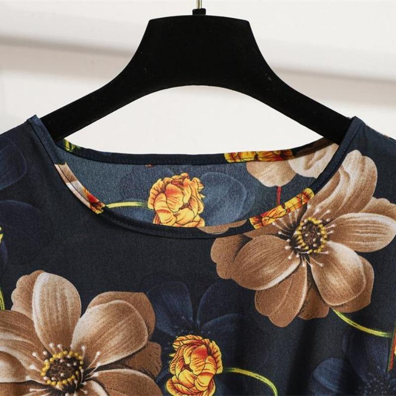 Spring Summer Fashion Floral Printed Full Sleeve O-neck Casual Dress Women Bohemian Party Long Dress Maxi Dresses