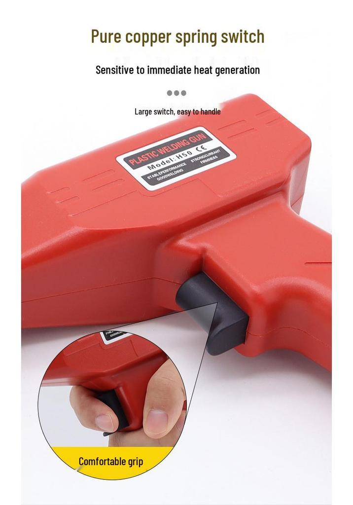 Plastic Welder Repair Tool: Hot Melt Welding Gun for Car Bumpers and Toys.