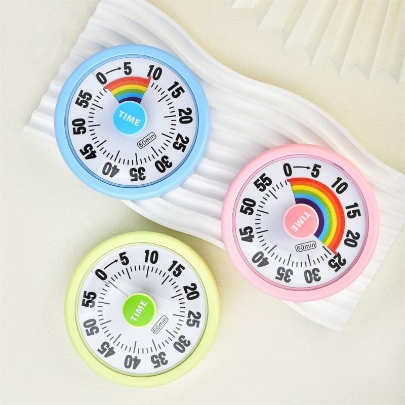 Easy Operation Rotary Timer For Cooking Study Exercise Time Management Tool Countdowns Alarm Clock for Kitchen