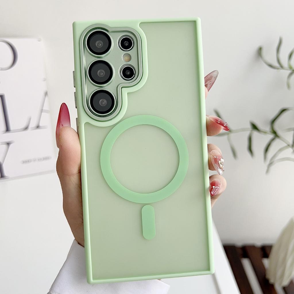 Simple Yadun Magnetic Skin absorbing Matte Suitable for Samsung S24u Mobile Phone Case S25EDGE Lens Film Anti Fall Case A55