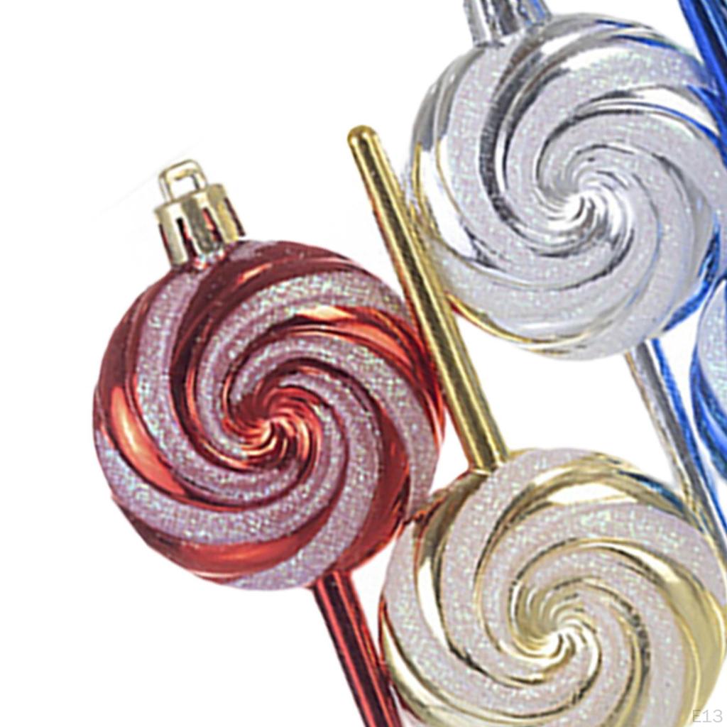 Christmas Candy Lollipop Set Hanging Ornaments Charm Pendants for Party Wedding