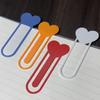 2PCS Creative Heart Bookmark - Glitter Page Marker, Durable Plastic Reader Book Accessories