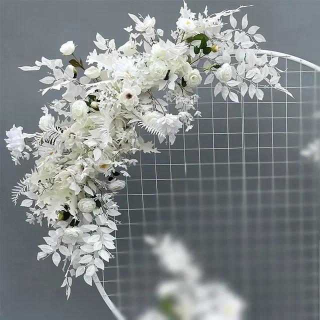 Champagne Matrimonio Fiori Artificiali Fila Feste Centrotavola Arco Decorazione Parete Finestra Sfondo Disponi Oggetti di Scena Foglia Appesa Floreale
