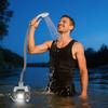 Waterproof Camping Electric Shower Head Handheld Shower Pump  for Backpacking Bathing Car Washing