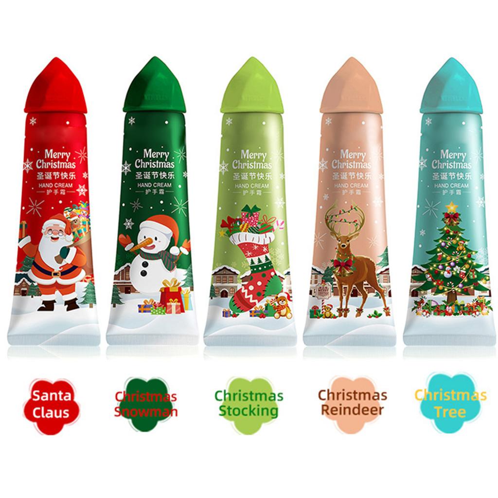 Holiday Hand Cream Trio Winter Care Moisturizing Gift Set Travel Friendly Hand Lotion for Nourishment and Dry Skin