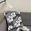 Hawaiian Flowers Cushion Cover Pillowcase Comfort Sofa Bed Silky Elegant Invisible Zipper Decorative Cushion Cover