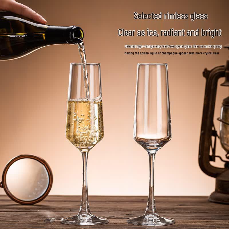 COMATE 250ml Glass Champagne Flute