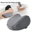 Ergonomic Memory Foam Leg Pillow with Shoulder Strap for Side Sleepers