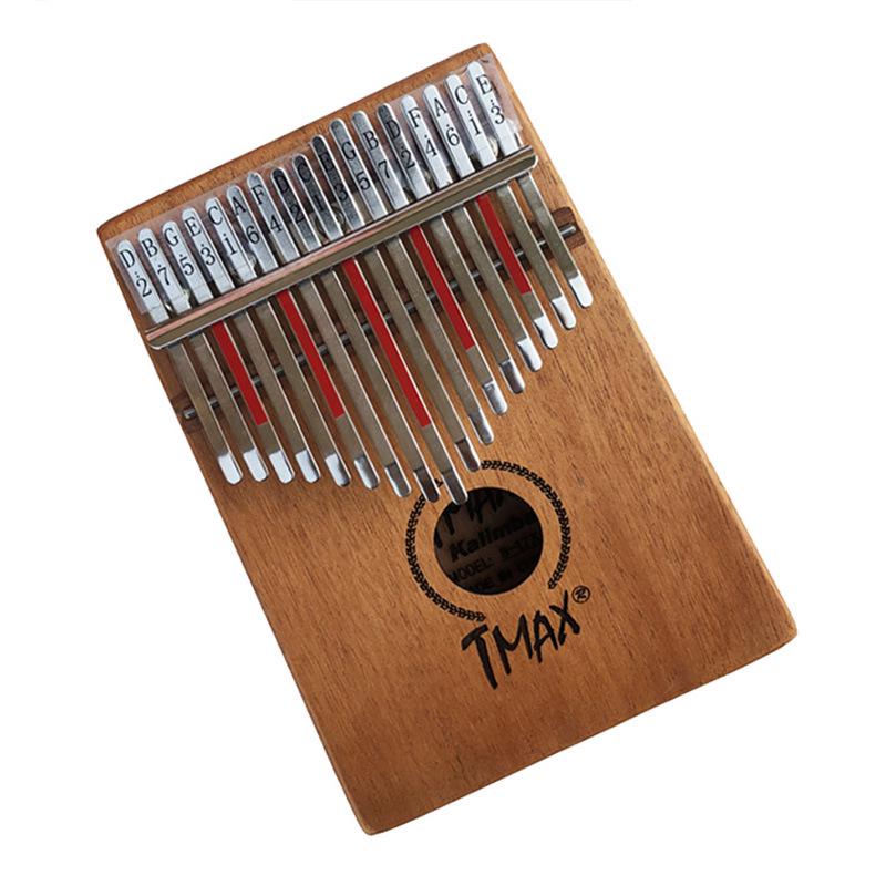 Beginner Acacia Wood Kalimba: 17-Key & 21-Key Thumb Pianos