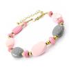 Les Trésors De Lily [I5868] - Designer Bracelet 'Kilimanjaro' Pink Gray