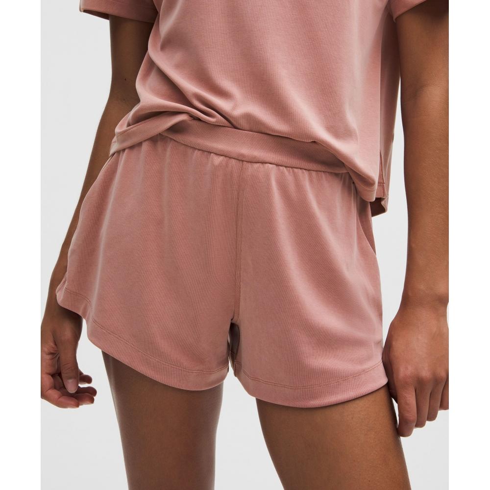 Lululemon Drapey Softstreme High Rise Short 3.5  Red Clay