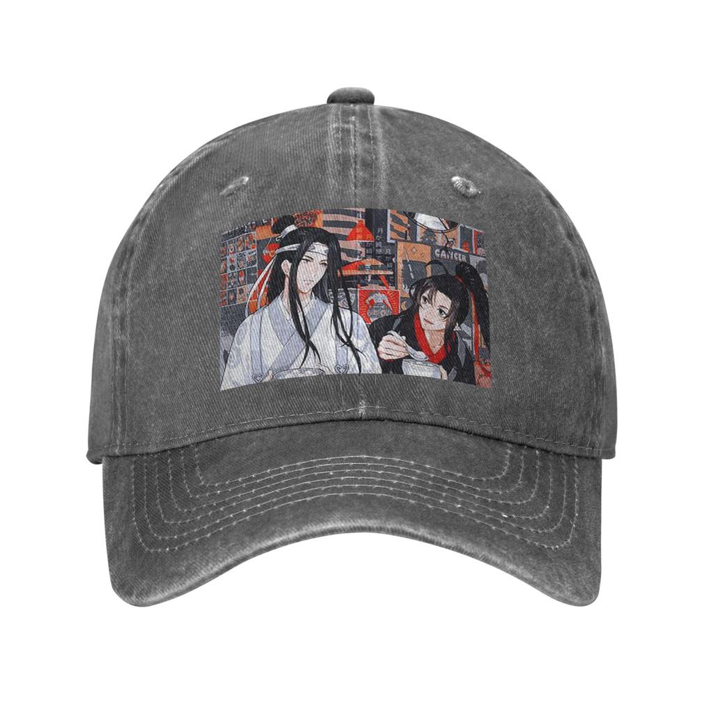 Die Ungezähmten WangXian Hasen Mo Dao Zu Shi Baseballkappen Snapback Gewaschene Jeansmütze Verstellbare Kappe Sport Baseball Cowboyhut