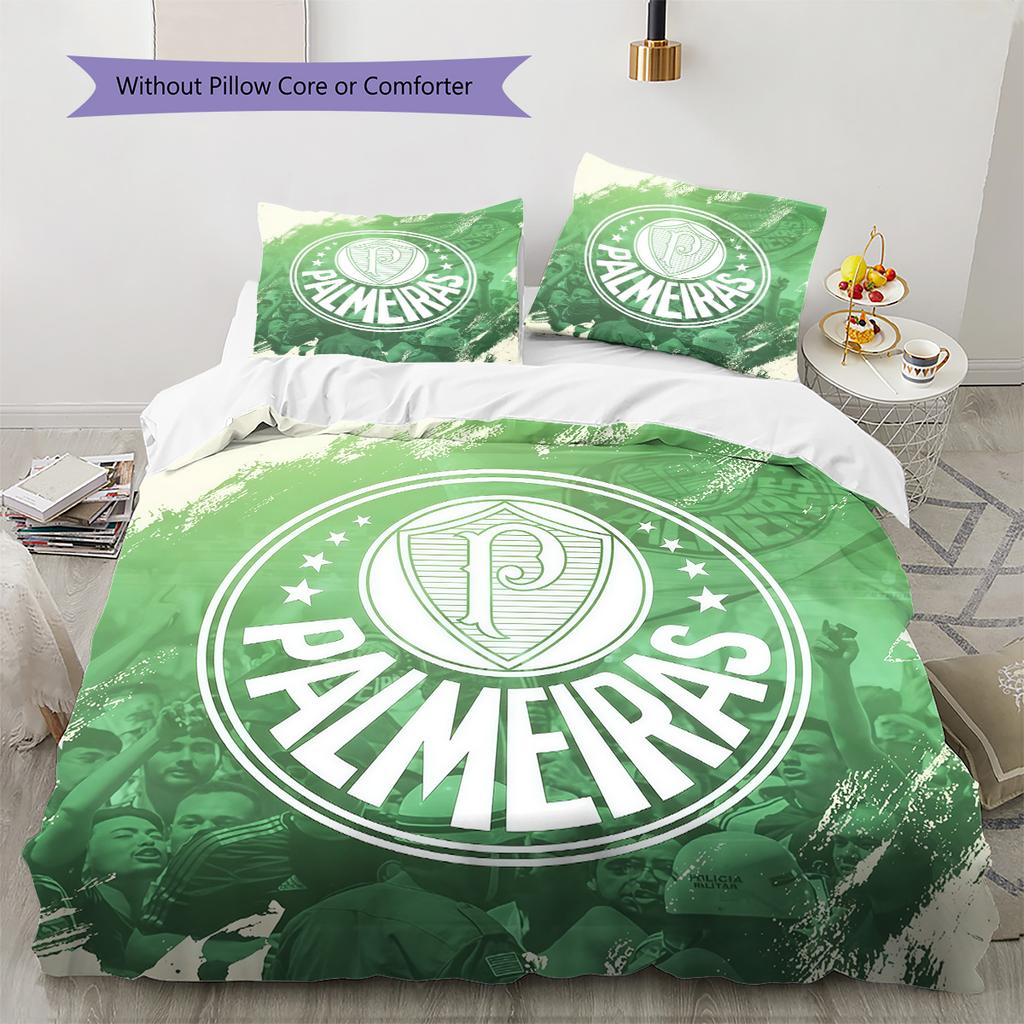 Palmeiras Pattern Bedding Quilt Set Home Decoration Gift (1 * duvet cover + 2 * pillowcase without core)