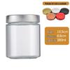 Large Capacity Round Pickle Dispensing Bottle with Lid, Moisture-Proof High Borosilicate Glass Jar