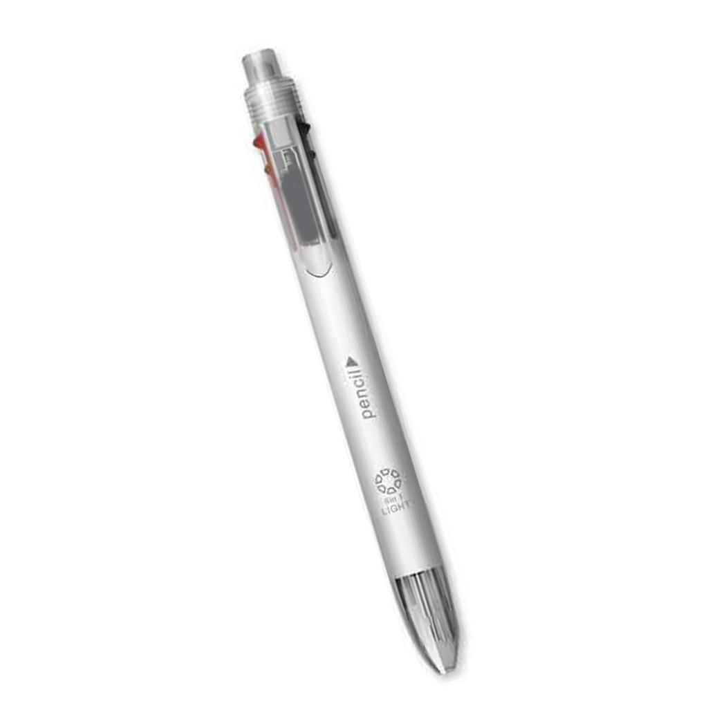 Multifunctional Ballpoint Pen with Mechanical Pencil 5 Color-in-1 Ballpoint Pen Retractable Ballpoint Pen for Student