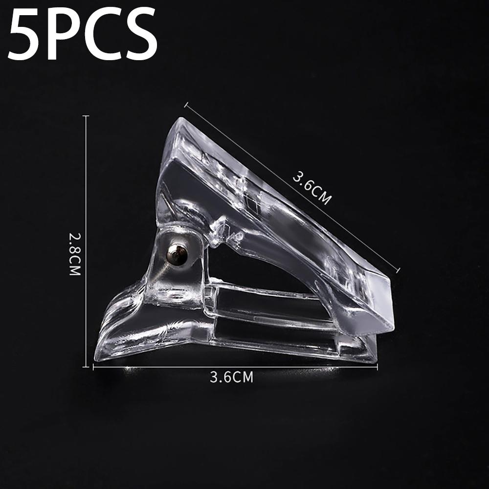 1/5 Pieces – Acrylic Nail Mold Fixing Clips | Polygel Clamps | Extension Gel Shaping Clips | Nail Art Styling Auxiliary Tools