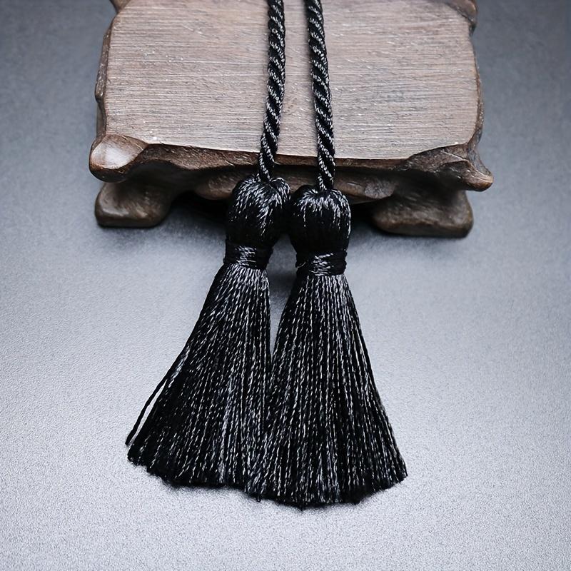 1 pièce Gland de rideau à double extrémité - Frange élégante en polyester argenté pour rideaux, mariages, décoration de fête Garniture de rideau, Décor de frange