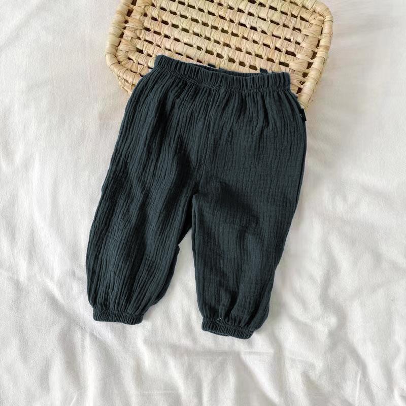 Kids Clothing Summer Thin Solid Color Anti Mosquito Pants Baby Boys Girls Loose Casual Trouser Simple Fashion Bloomers