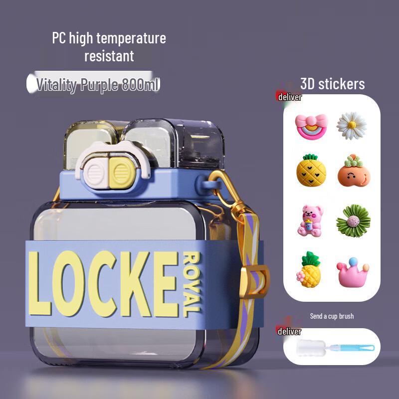 Chating Dual-Drink Straw Water Bottle