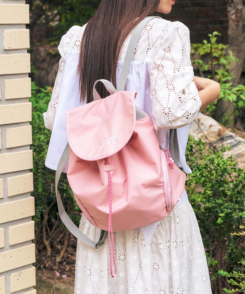 Margarin Fingers Side Pocket Backpack (Light Pink)