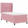 Box Spring Bed with Mattress and Headboard Pink 190 x 90 cm Velvet
