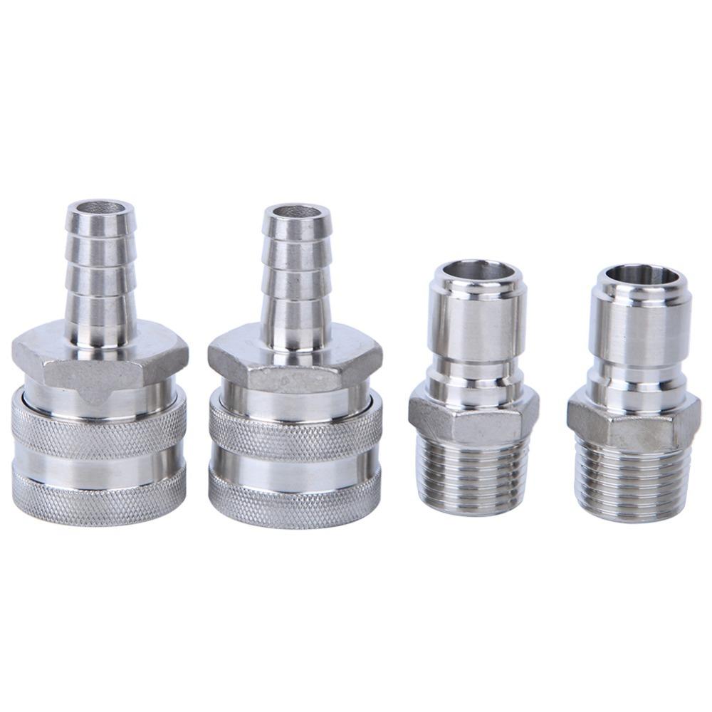 4 pcs Quick Connect Design Quick Connector Adapter Homebrew Beer Accessory  Home Brewing