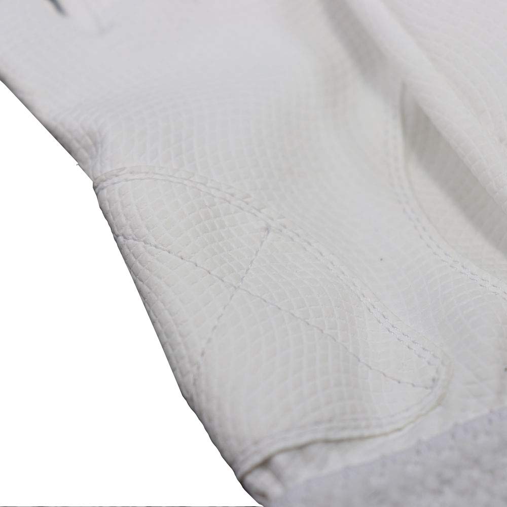 SSK Batting Gloves for High School Size Large Students, Hands, 10, White, (bg3014wf)