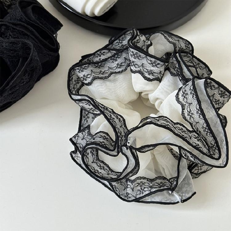 Aesthetic Scrunchies Women Hair Elastic Lace Hair Ties Wedding Party Headwear