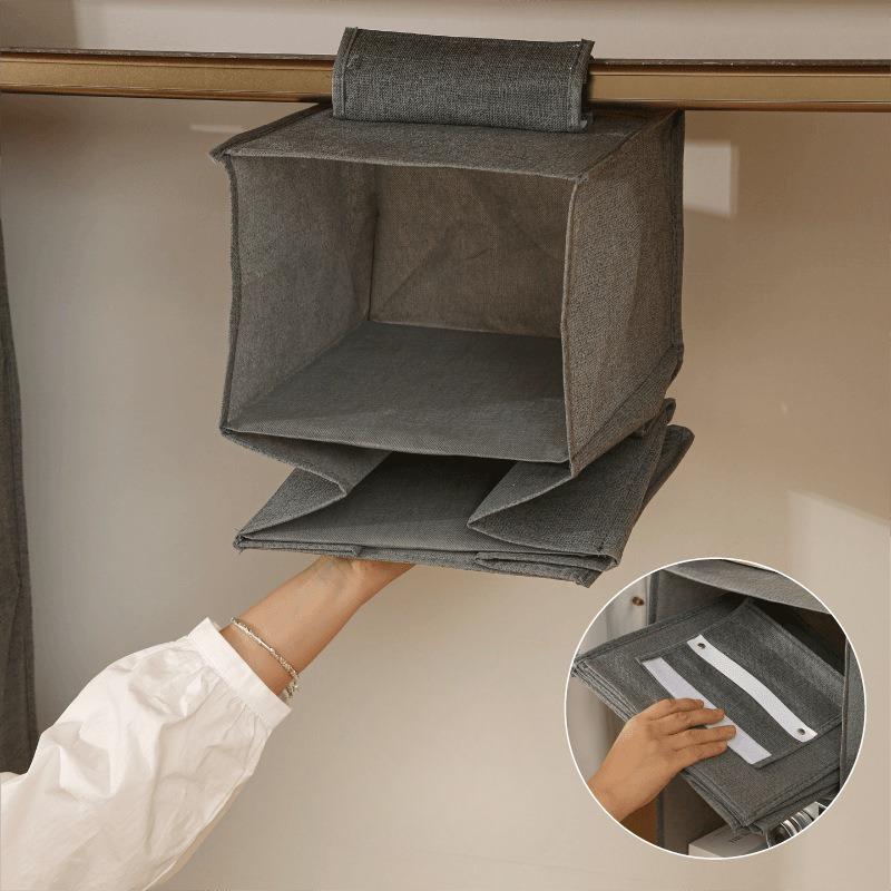 Multifunctional Foldable Hanging Storage Bags Closet Space Saving Multi Layer Organizer for Clothes Accessories and More
