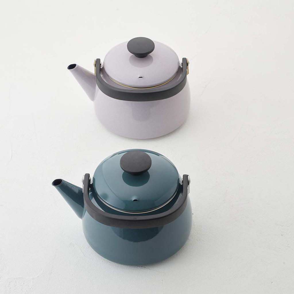 Fuji Enamel Enamel Kettle IH Compatible Purple Ash 2.5L CLF-2.5K/PA