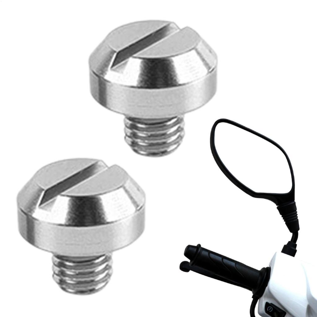Mirror Hole Cover Cap, Aluminum Colored Mirror Hole Cover Cap, Aluminum Screws for Bike