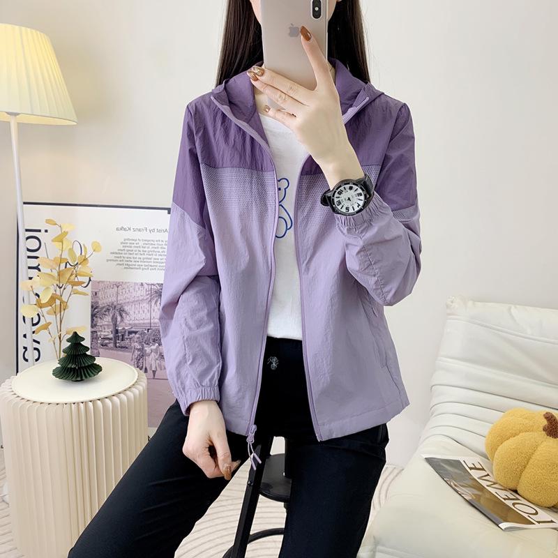 Women's Lightweight Hooded UV Protection Clothing - Breathable, Plus Size, Summer Casual Wear