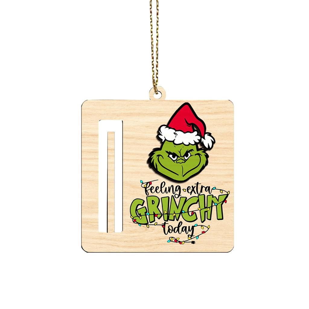 Christmas Wooden Hollow Ornaments, Xmas Tree Hanging Tags Crafts Pendant Decor, Christmas Holiday Party Decor