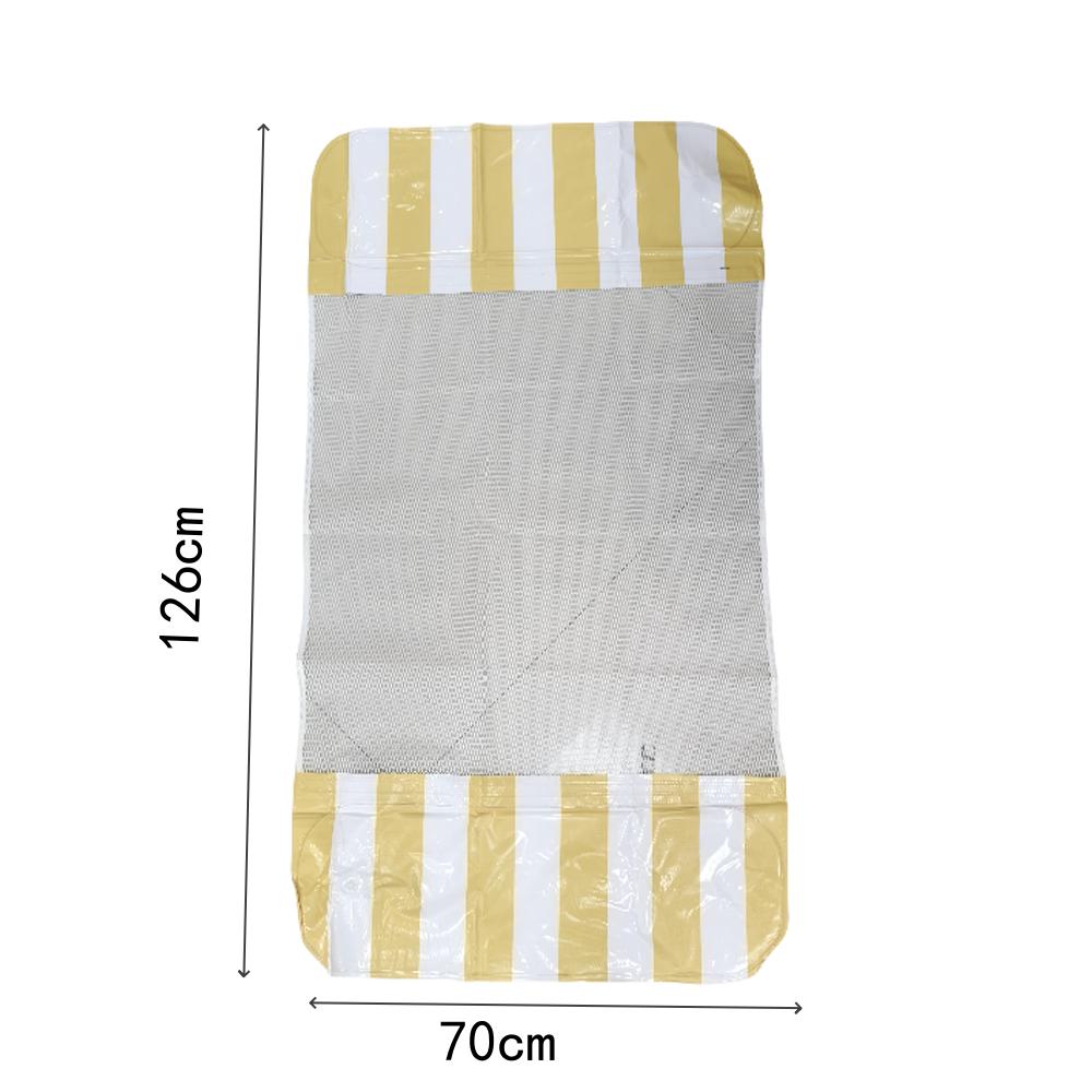 Foldable Water Hammock Summer Inflatable Floating Striped For Adult Swimming Mattress Sea Swim Ring Party Sunbathing Mattress