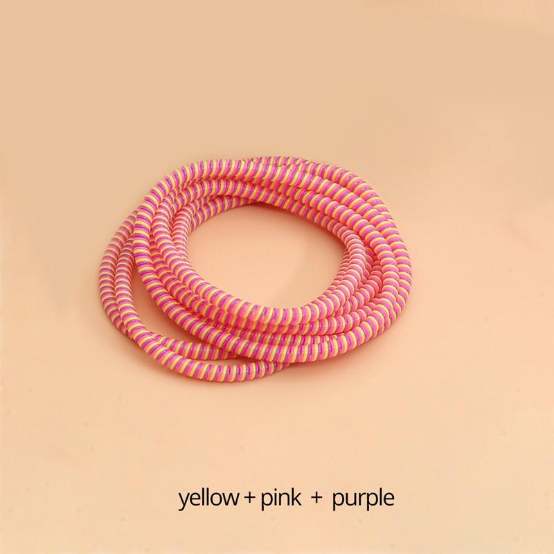 FONKEN Ochrona linii danych Ochraniacz kabla liny Kolorowa nawijarka szpulki, odporna na pęknięcia i zabrudzenia osłona zestawu słuchawkowego