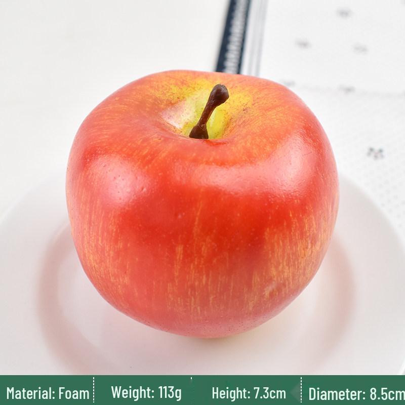 Plastic Red Fuji and Red Delicious Fake Apple Display Decoration Prop