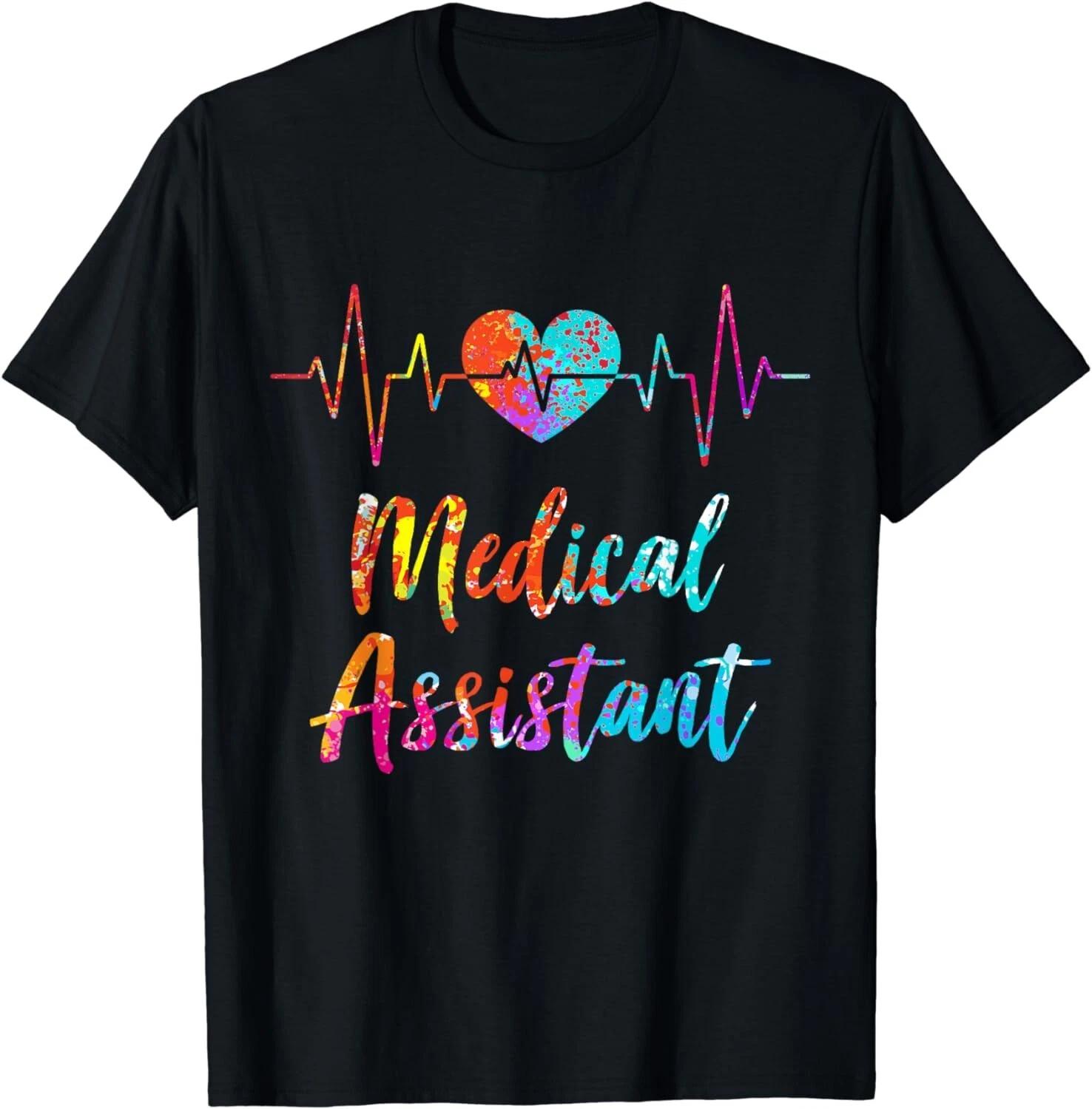 

Medical Assistant Heartbeat Nursing Hospital Heart Gift Unisex T-Shirt 4XL