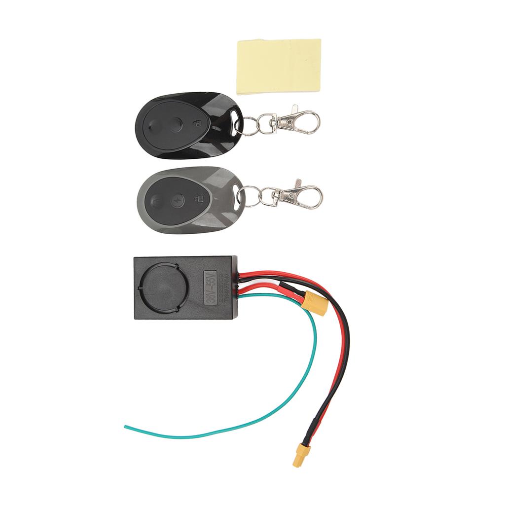 Diebstahlsicherheitsalarmsystem 115dB mit 2 Fernbedienungen Elektroroller Diebstahlalarm XT30