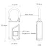 L1 Smart Biometric Fingerprint Lock Usb Rechargeable Anti theft Security Padlock Waterproof For Luggage Case Door