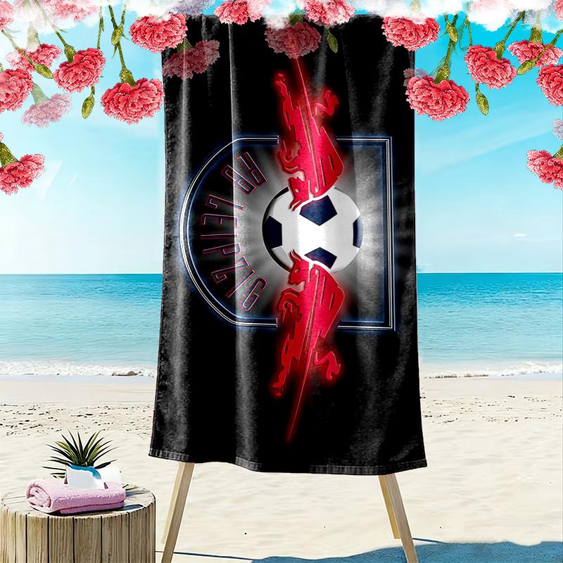 RB Leipzig Print Beach Towel, Large Soft Quick Dry Towel for Beach Camping Swimming