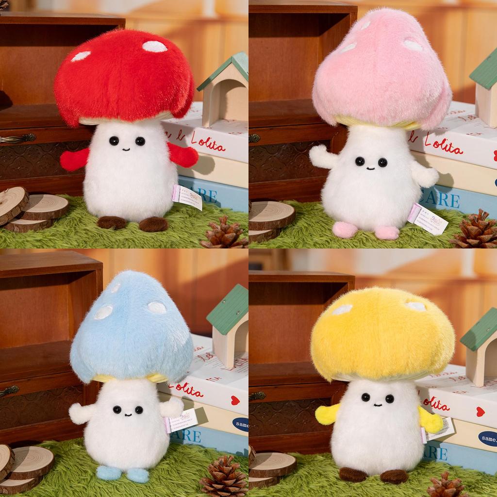 Peluche Fungo Fluorescente Comfort Notturno Per Bambini Decorazione Camera da Letto Bambini
