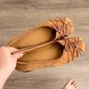Fashion Novelty Bowknot Design Low Heel Pumps Women Comfortable Square Toe Lightweight Designer Shoes for Ladies Fashion Brand Loafers