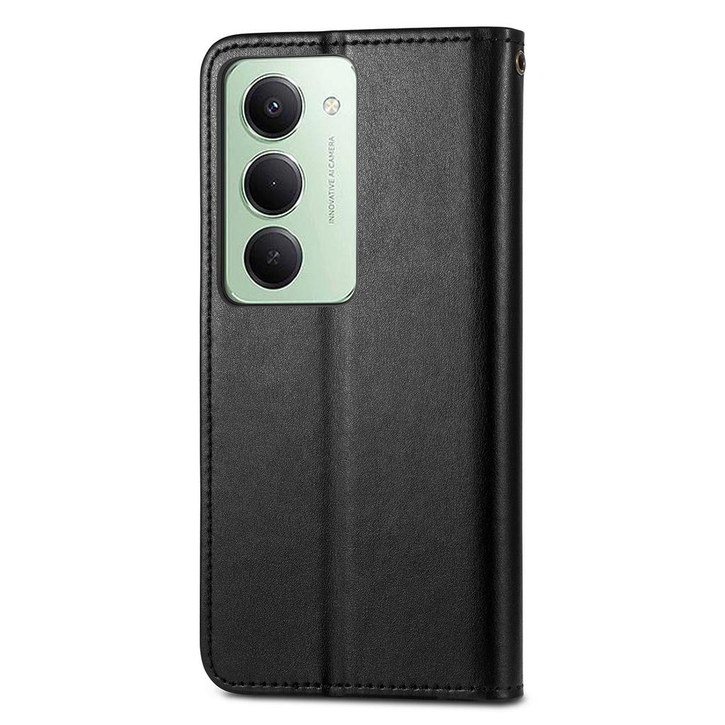 Für Xiaomi Redmi 15 5G (Global) (169mm) Case Wallet Ständer Leder Handyhülle mit Handgelenkband