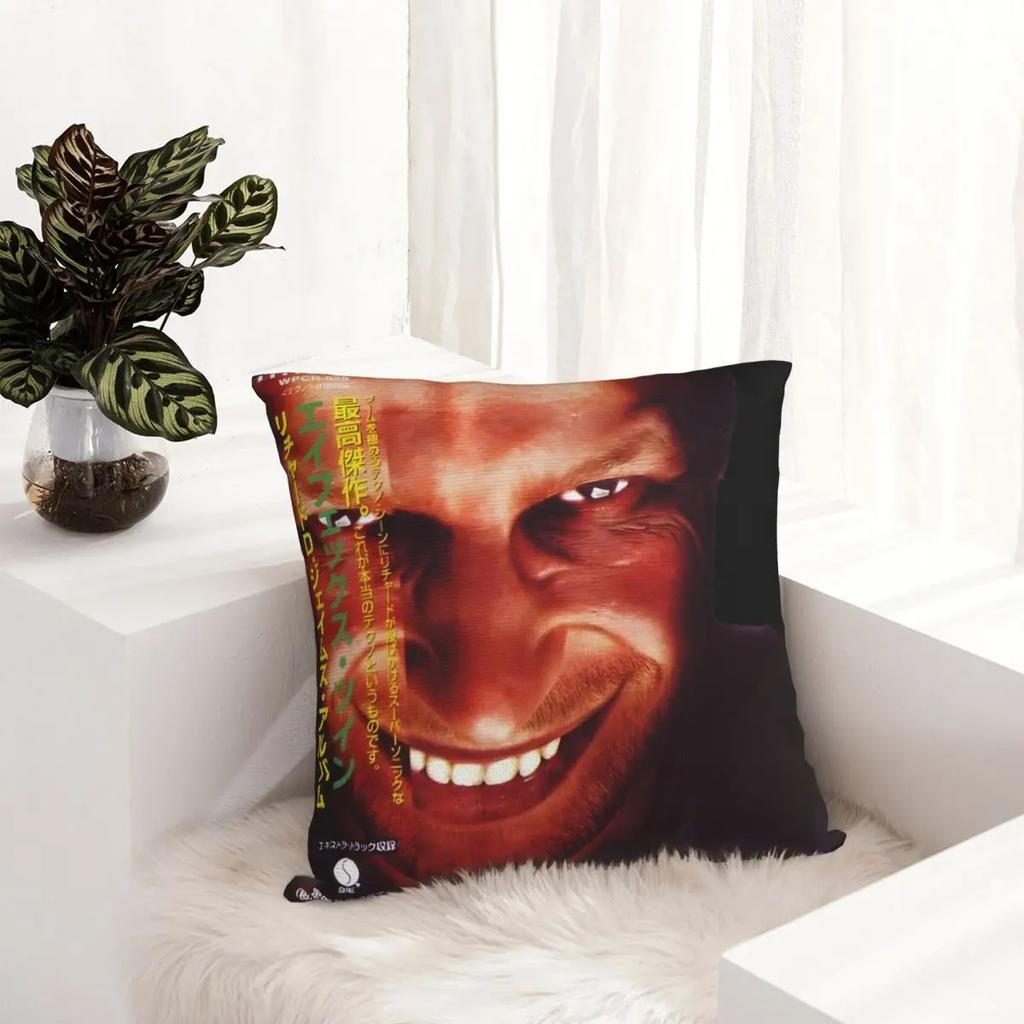 Aphex Twin Richard D Kissenbezug Beidseitiger Druck Kissenbezug Dekorative Kissenhülle Bezug Sitzer Reißverschluss X