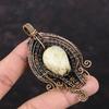 Howlite Pendant Copper Wire Wrapped Pendant Skull Bone Face Pendant Titanium Bead Eyes Jewelry Gemstone Pendant Handmade Copper Wire Jewelry