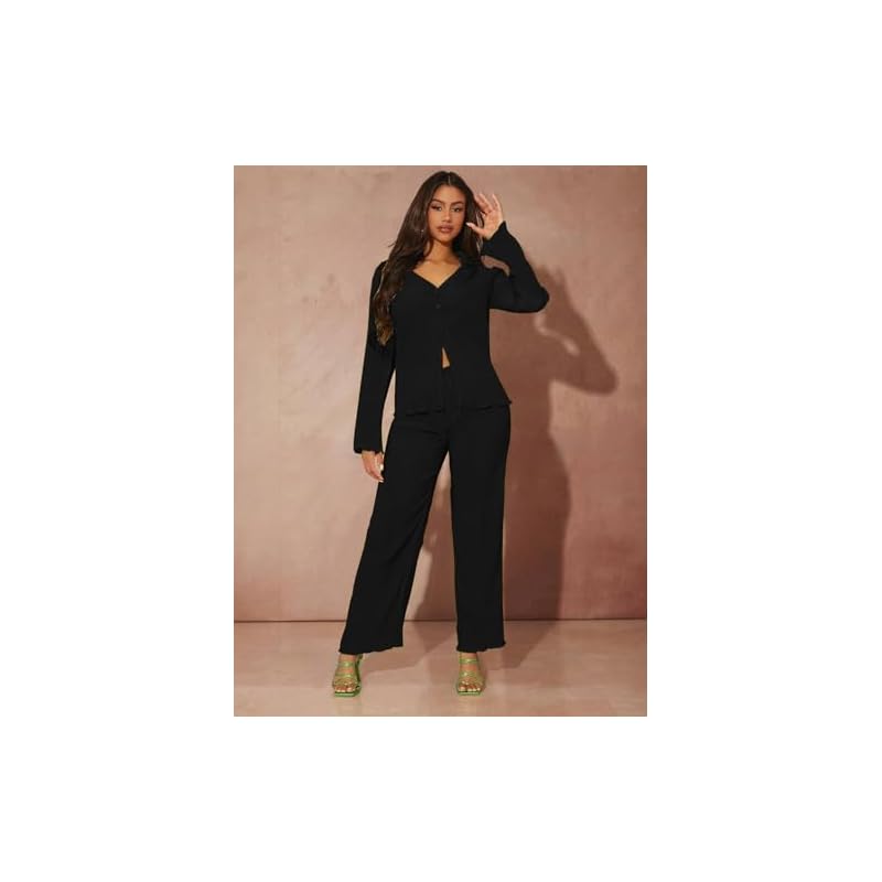 GRECIILOOKS Poly Cotton Casual Standard Length Stylish | Textured Travel for Full Sleeve Women Co-ord Set (GL-W1912&TR94 S
