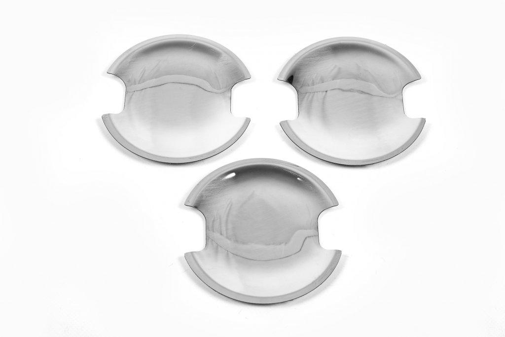 Накладки под ручки OmsaLine - Итальянская нержавейка, 4 шт для Volkswagen Caddy 2015-2020 гг